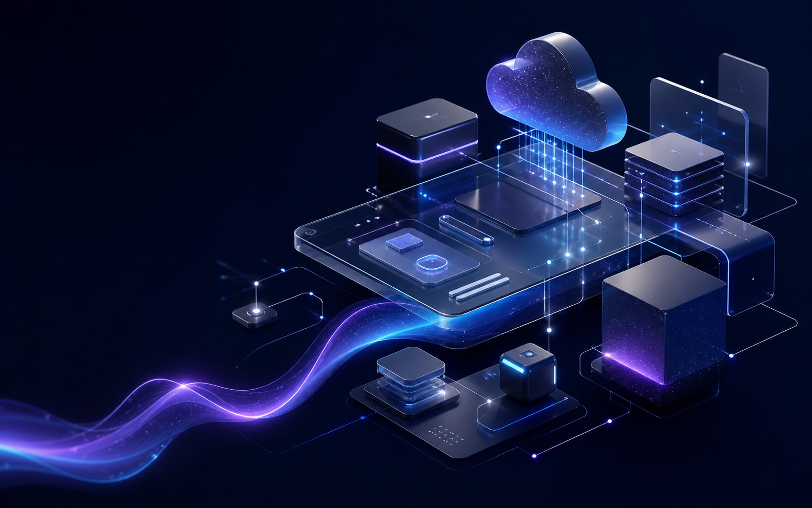 Abstract visualization of connected cloud software systems